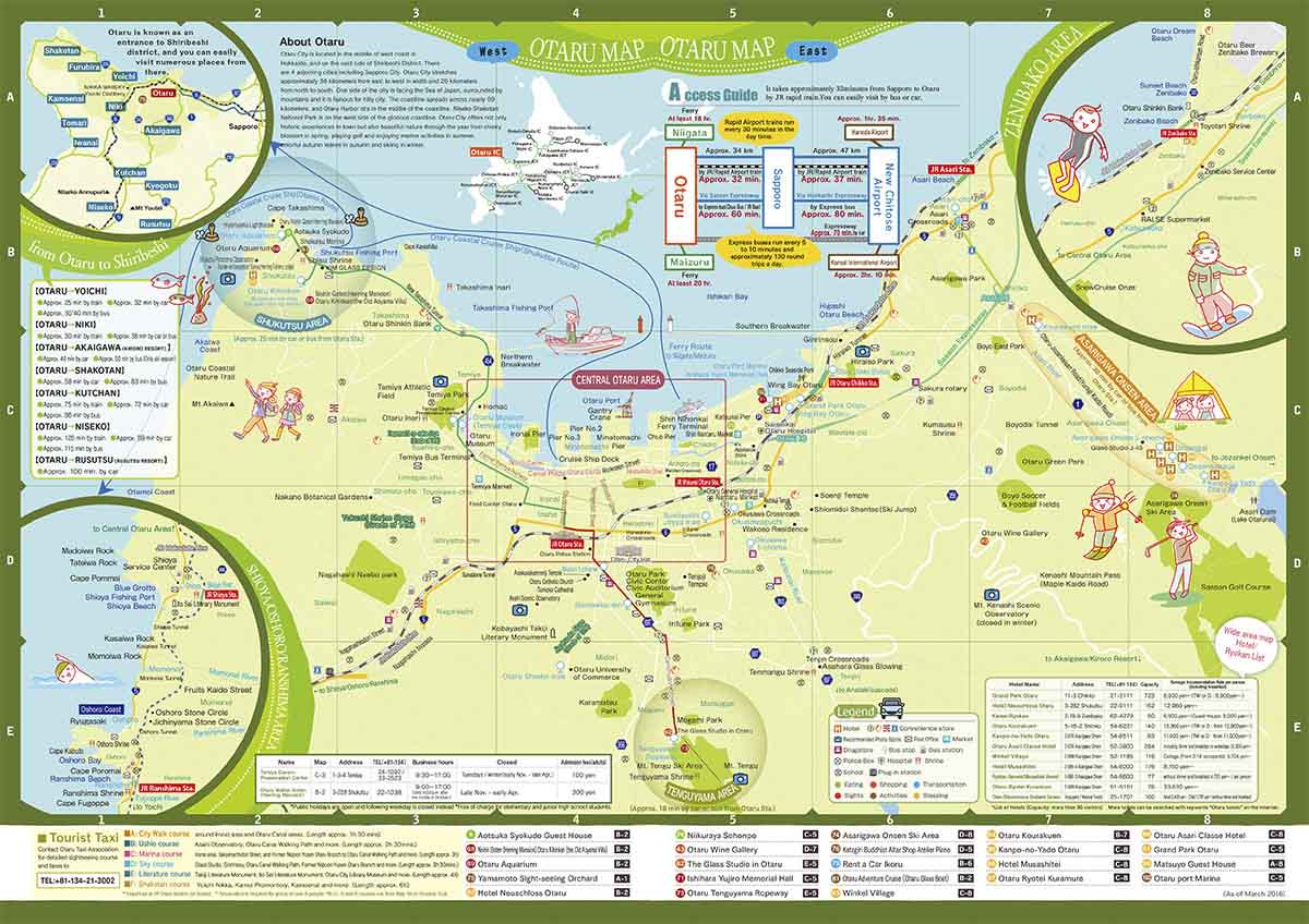  Greater Otaru Map